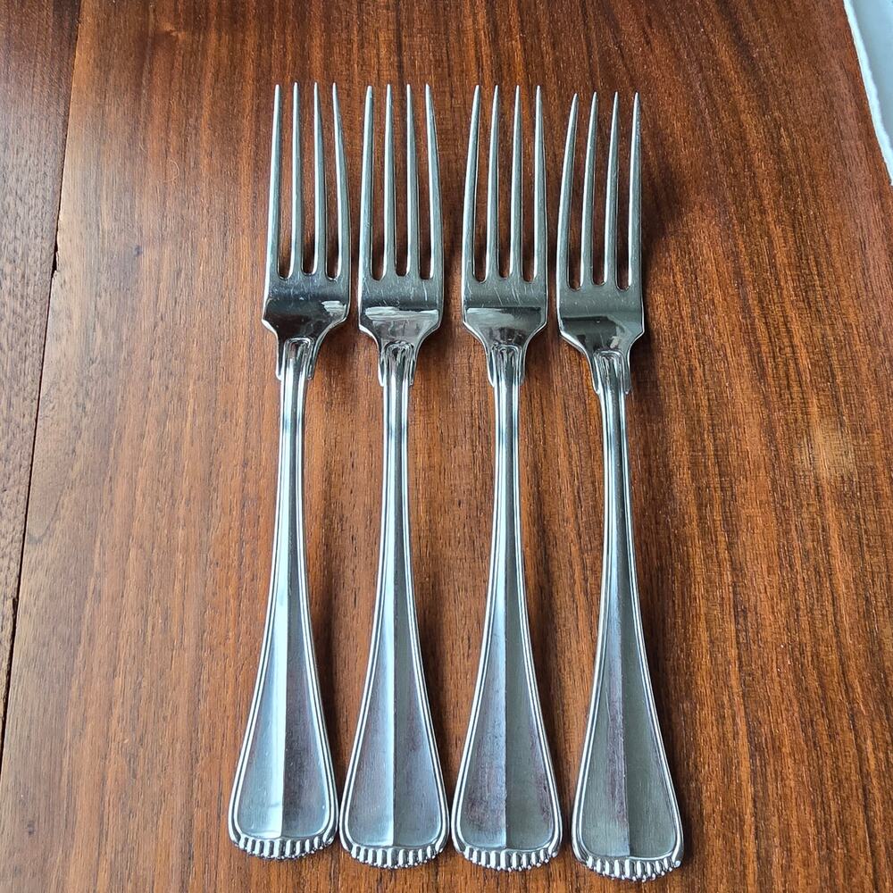 Towle Hamilton Dinner Forks Stainless Steel Germany 18/8 Satin Handle Set of 4